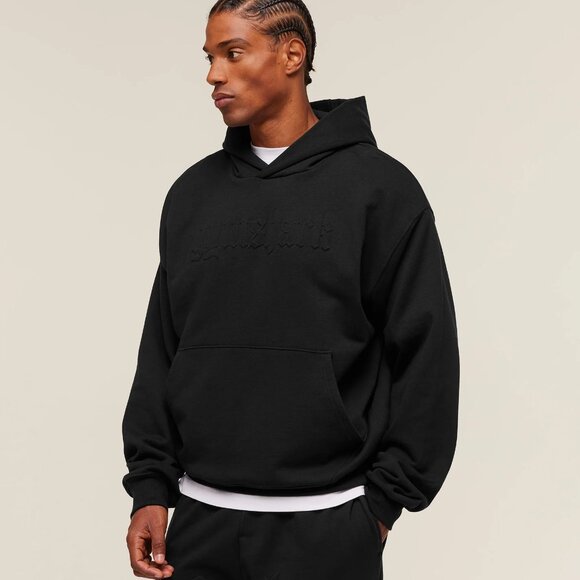 Gymshark Embossed Boxy Hoodie - Men's - Picture 2 of 5